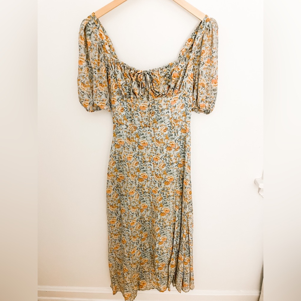 Petal and Pup Floral MIDI Dress